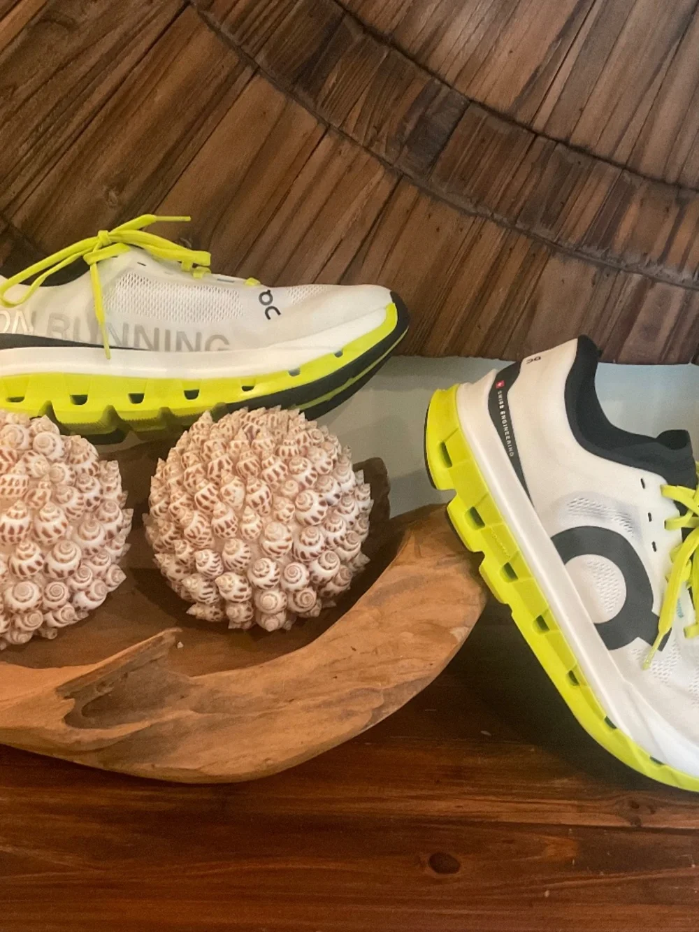 On  Cloudflow 5 Women’s Running Shoes, Color , White/ Yellow, Size 7, EU 38